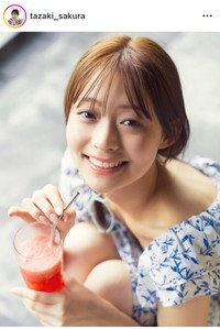 田﨑さくらアナのインスタグラム＠tazaki_sakuraより
