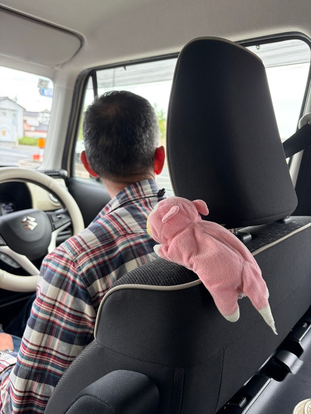 週末にじいじと共にやってきたヤドン（ミントさんXより）