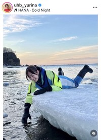 柴田祐里菜アナウンサーのインスタグラム＠uhb_yurinaより