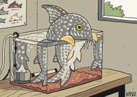 生き物が人間の格好をしているイラストを、趣味で描くこともあるそうです（提供：ka92さん）