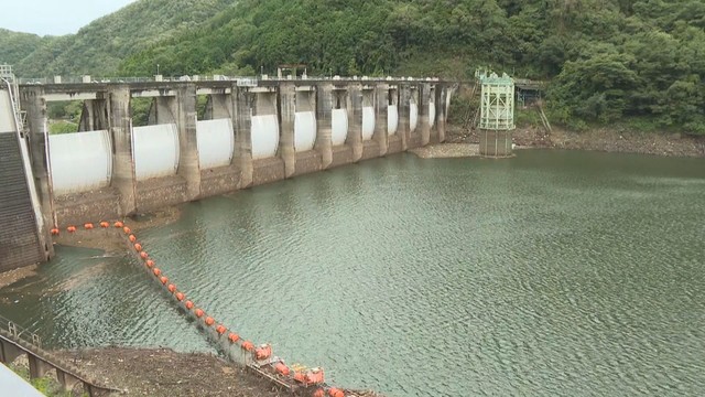 旭川ダム　岡山市北区　9月9日撮影