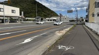 事故があった市道交差点　高松市西ハゼ町