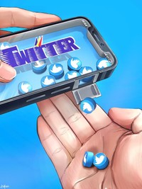 タブレット菓子もTwitterもついつい摂取してしまいます。 ※空蝉らりさん提供