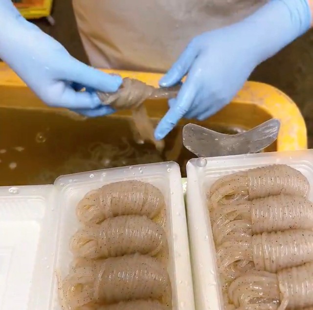 生いもの糸こんにゃくも手結び／佐藤商店（@Satoshoten_Yufu）提供