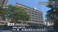 男性から現金を奪おうと木刀などで暴行を加えた疑い　男６人を逮捕