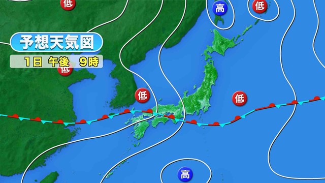 【天気予報】7月1日は暑さは和らぐが湿度高くムシムシ　1日の夕方から2日未明にかけて雨は本降りに　岡山・香川