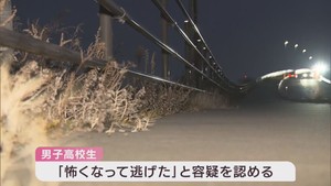 自転車で男性をはねてけがをさせ逃走した疑い　男子高校生を書類送検