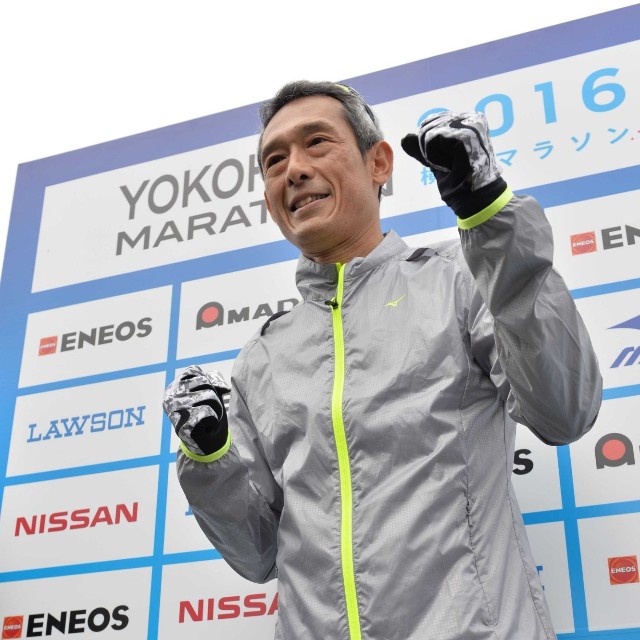 サブスリー達成ならずも記録を伸ばした鶴見辰吾＝2016年