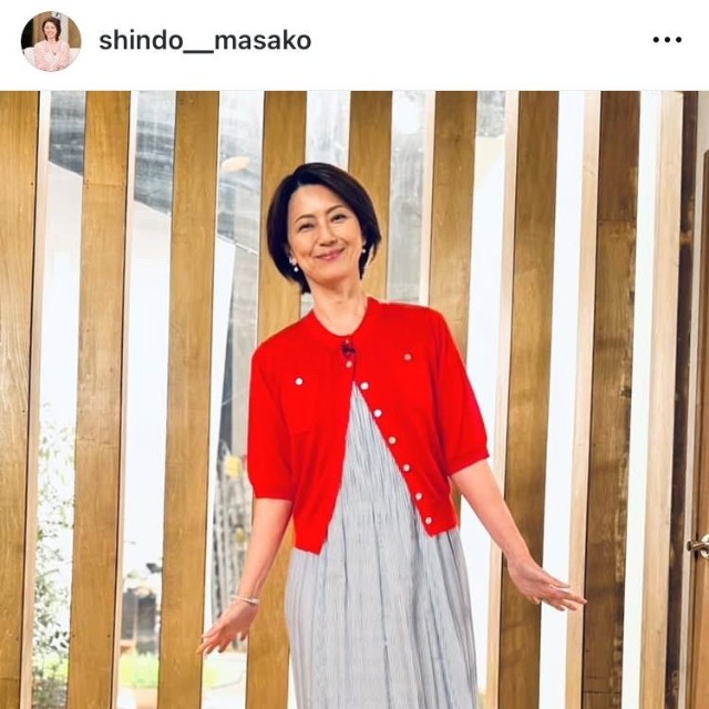 進藤晶子アナのインスタグラム＠shindo__masakoより