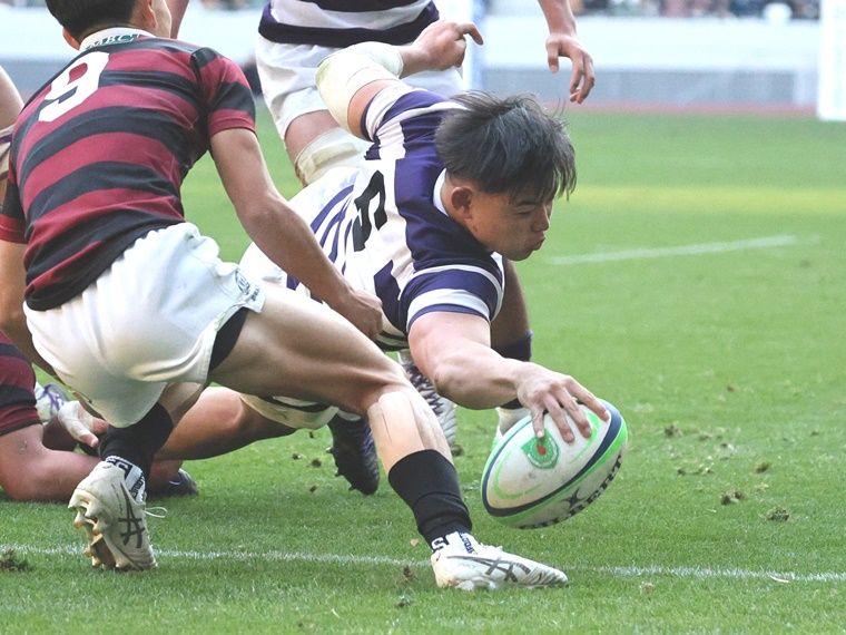 ラグビー - 明治大・最上太尊 早明戦の流れを決める2トライ 王者を