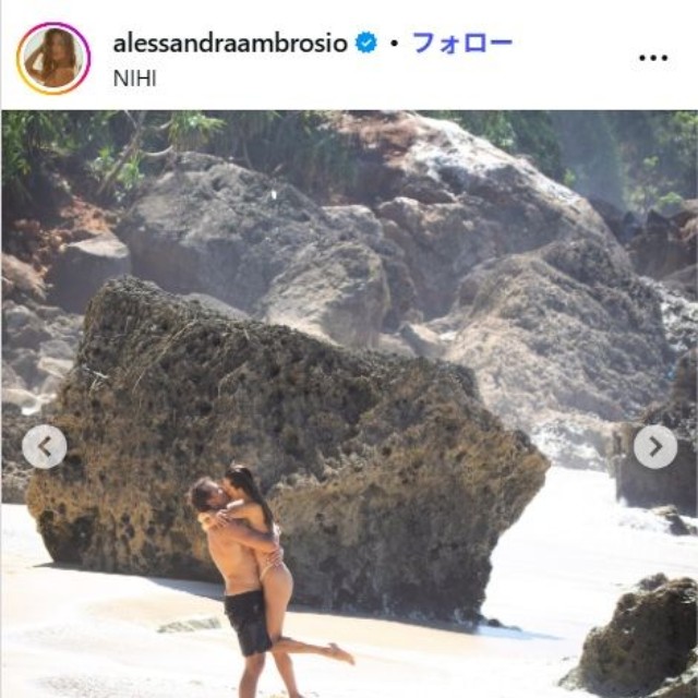 アレッサンドラ・アンブロジオのインスタグラム@alessandraambrosioより