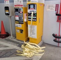 これが世にも珍しい駐車券の洪水…（野澤電機提供）
