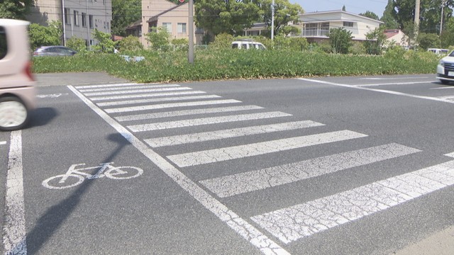 事故があった国道　岡山・北区平田