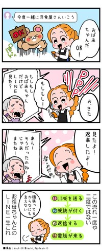 おばあちゃんとのLINEで気になること