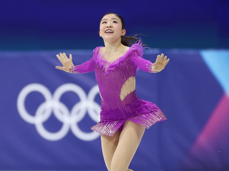 フィギュアスケート - 千葉百音、重圧はね返す滑りでSP4位 「自分を