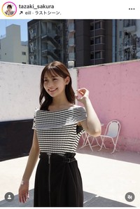 田﨑さくらアナのインスタグラム＠tazaki_sakuraより