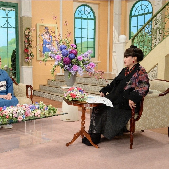 「徹子の部屋」（右から） 黒柳徹子、水谷八重子、波乃久里子＝テレビ朝日提供