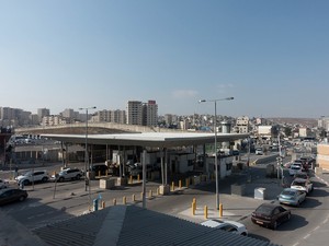 パレスチナ・ヨルダン川西岸地区の検問所（2023年9月撮影）