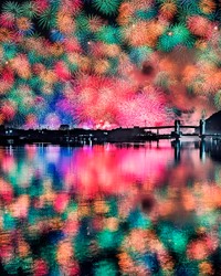 過去の紀北町の花火の様子② ※長谷川ルウさん提供