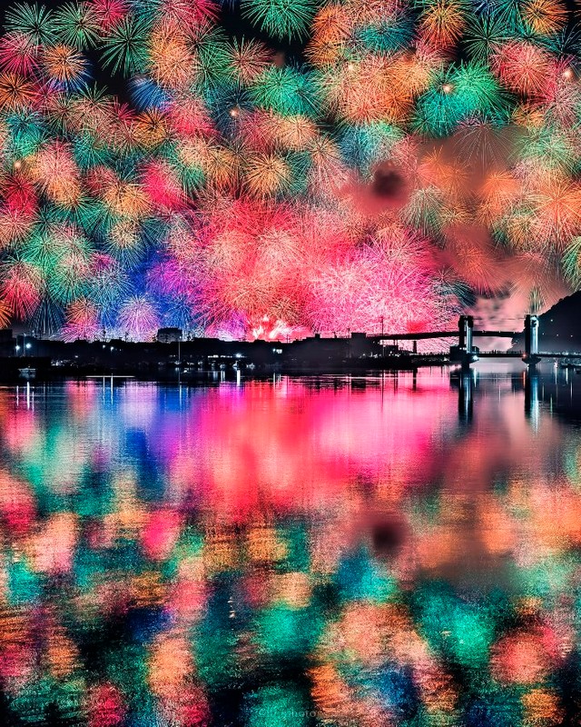 過去の紀北町の花火の様子② ※長谷川ルウさん提供