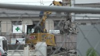旧県立体育館の解体工事 4日
