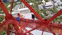 地上がはるか下に見える 画像提供：東京タワー
