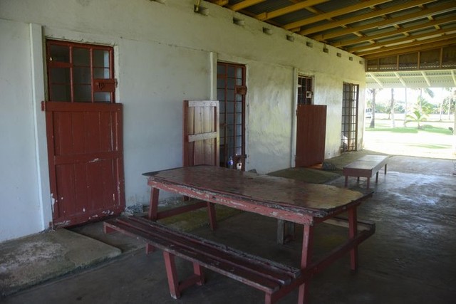 ニウエの刑務所。国唯一のスーパーマーケットの裏手にある。たいてい無人だといい、このときも誰もいなかった