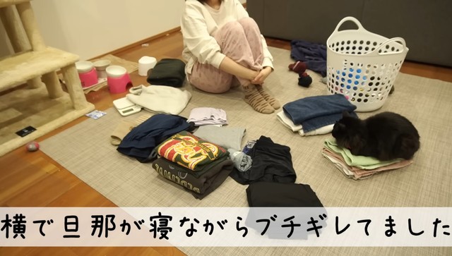 怒鳴り声の正体は夫の寝言／YouTubeチャンネル「丁寧じゃない暮らし。もも子」（@momoko_zubora）提供