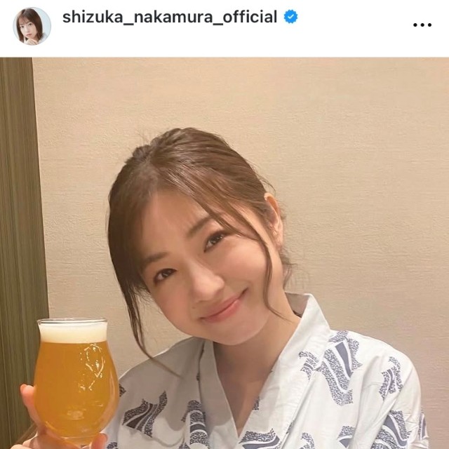 中村静香インスタグラム(@shizuka_nakamura_official)より