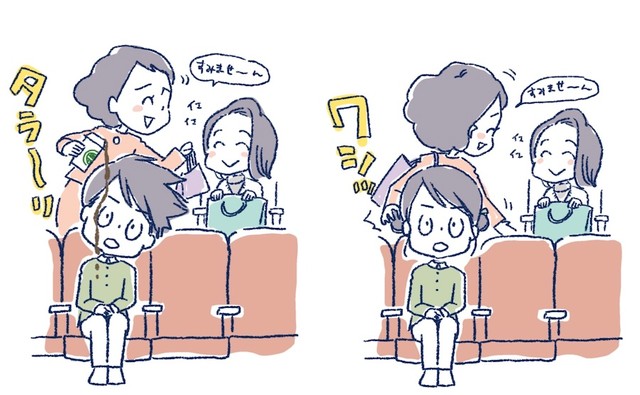 「飲み物をこぼされる」熱いと大怪我に！「髪を掴まれる」痛いしセットも崩れて最悪……（画像提供：春原弥生さん）