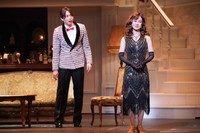 美声を披露する白川裕二郎と、アマンダ役の小林綾子（撮影：田中亜紀）