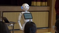 情報との正しい向き合い方を　人型ロボット「ペッパー」使って授業　岡山・新見市