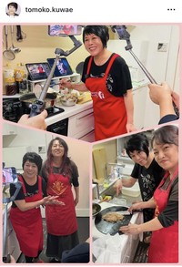 桑江知子インスタグラム＠tomoko.kuwaeより