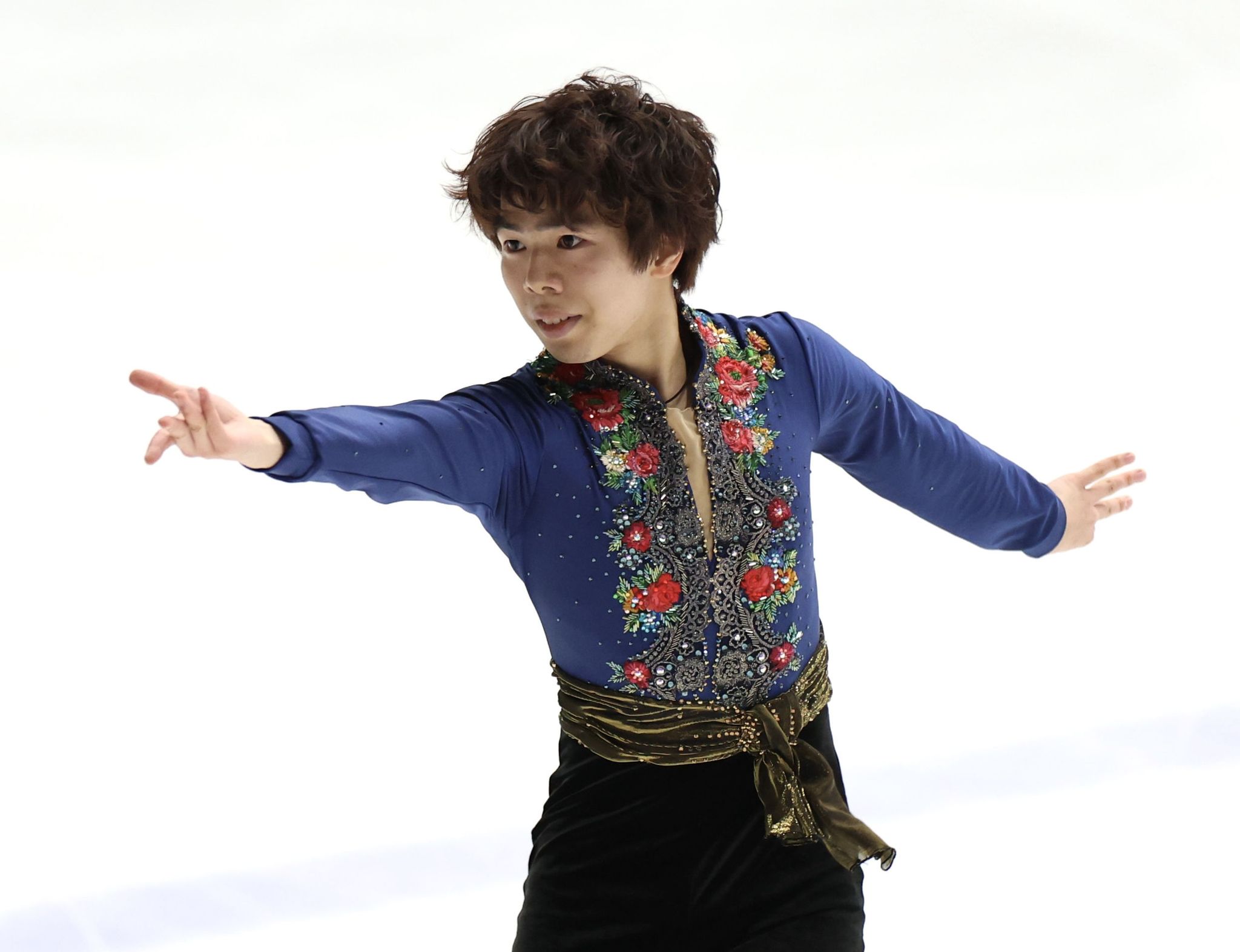 男子ＳＰで演技する佐藤駿＝田中貴金属アイスアリーナ（撮影・伊藤笙子）
