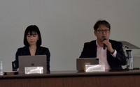 パネルディスカッションで解説した経済アナリストの馬渕磨理子氏（左）と消費経済アナリストの渡辺広明氏＝都内