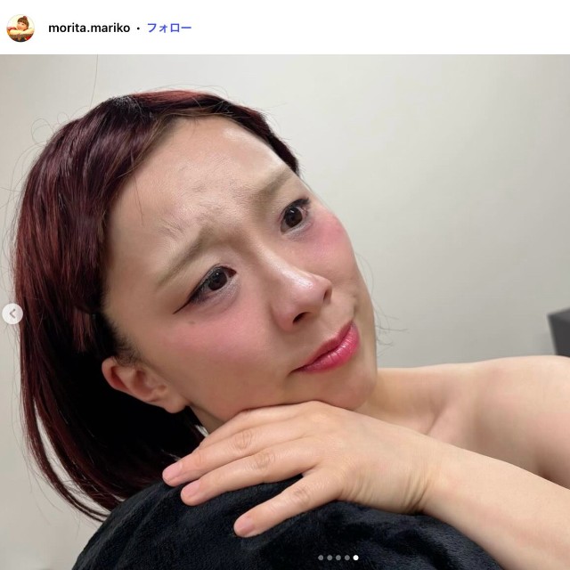 吉本新喜劇の女優、森田まりこさんのインスタグラムから