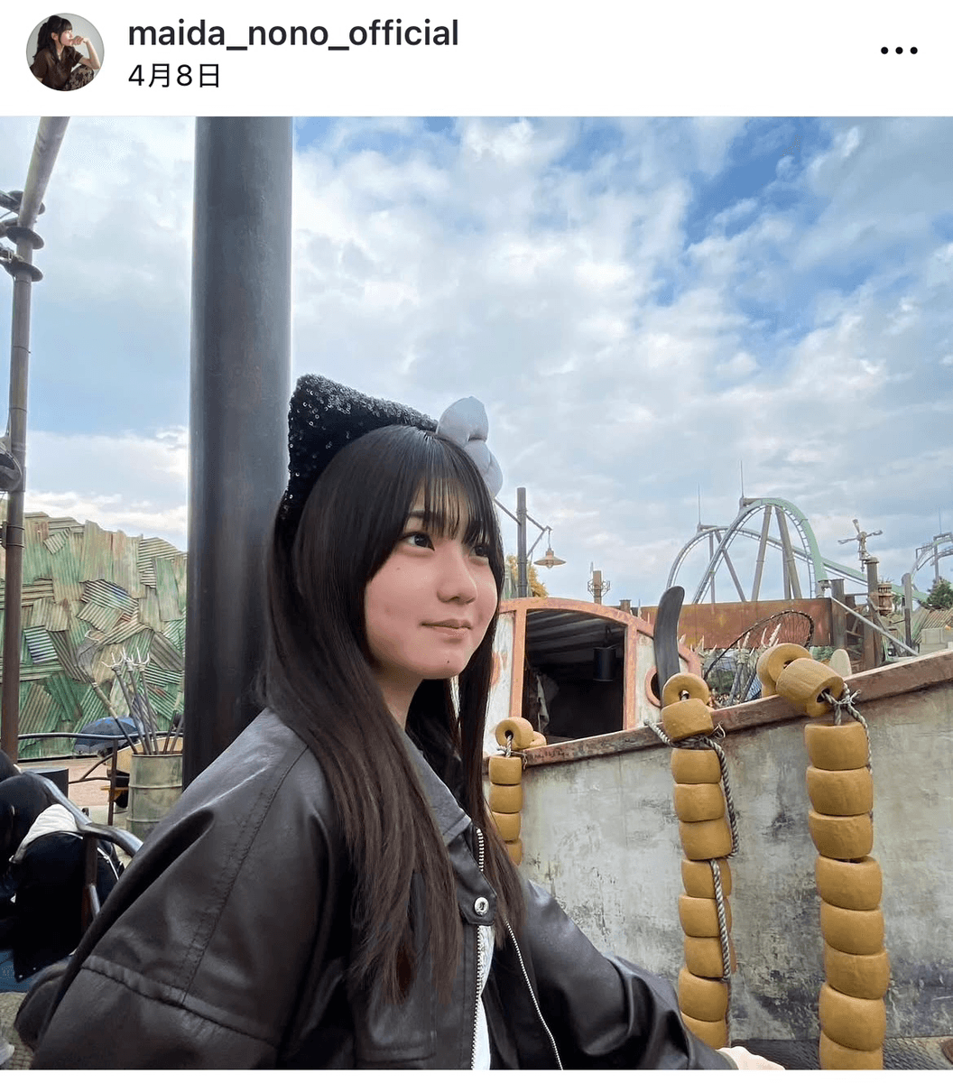 「中学校で過ごすのも残り一年」（毎田暖乃 (@maida_nono_official)さんのインスタグラムより）