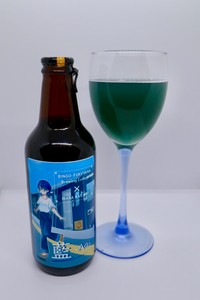 デニムトレイン・クラフトビール ～藍・Ao～（提供：井原鉄道）