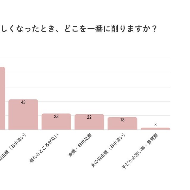 家計が厳しくなったとき、どこを一番に削りますか？（提供画像）