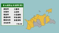 香川県のまん延防止適用区域（案）