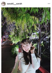 佐々木沙羅アナウンサーのインスタグラム＠sasaki__sarahより