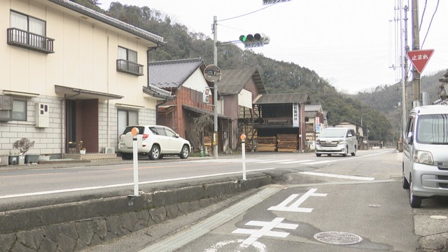 事故があった国道　高松市塩江町安原上