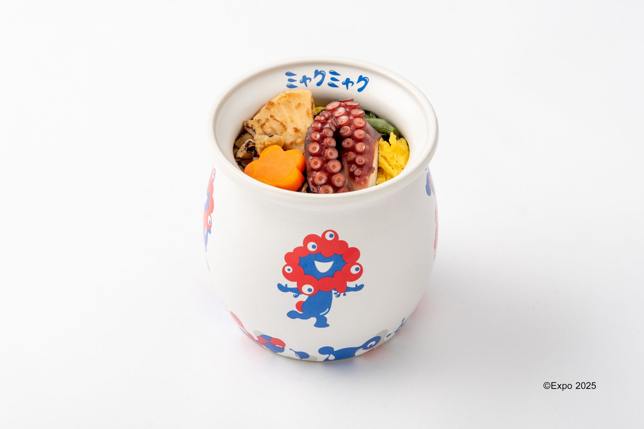 大阪 万博 ミャクミャク 淡路屋 ひっぱりだこ飯 たこつぼ 食器　容器のみ4個 c9072628cf3a3ad3f522a2aa166e1d