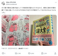 話題になったネルノダイスキさんのSNS投稿（本人のXから）