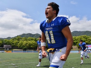 関西学院大・LB海﨑琢主将　6連覇へ、競技内外で「他を圧倒する」チームに