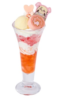 【第3弾】11月13日午前10時～同26日、至上の一服！ラッコのイチゴパフェ1190円（税込1309円）。