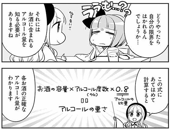 各お酒の正確なアルコール量を導く計算方法　©杉村啓/アザミユウコ/星海社