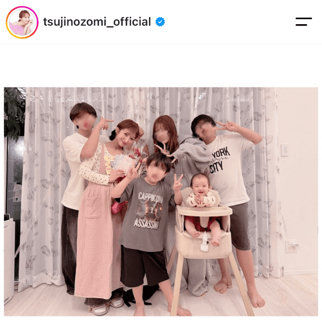 辻希美(@tsujinozomi_official)さんのインスタグラムより