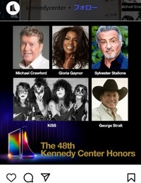 今年の「ケネディ・センター名誉賞」に選ばれた5組＝ケネディ・センターのインスタグラム＠kennedycenterより