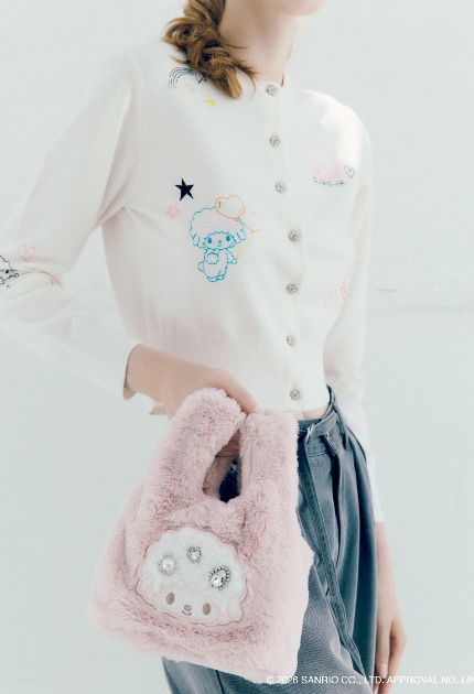 マイスウィートピアノ ピアノちゃん カーディガン encode 地雷系 量産 ピアノちゃんのモフモフバッグも！ 【サンリオハウス限定】「FURFUR